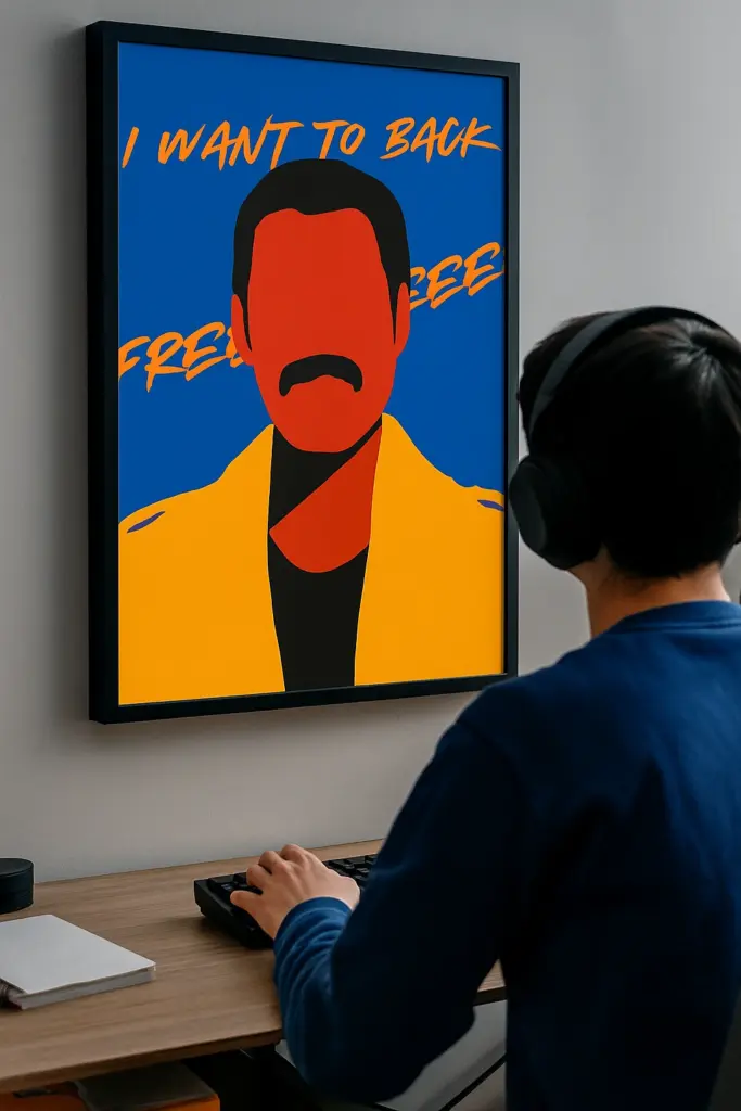 Poster Freddie Mercury / I Want To Break Free